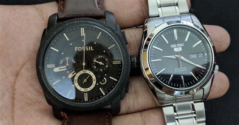 fossil vs seiko watches.